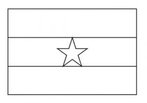 Ghana Flag Template National Flag Of Ghana to Color Coloring Pages