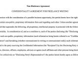Ghost Writer Contract Template Confidentiality Agreement for Writers Authors Everynda