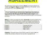 Ghost Writer Contract Template Ghostwriter Agreement Sample Templates Doc Sample