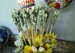 Gift Card and Flower Delivery Birthday Money Bouquet I Want This with Roses and without