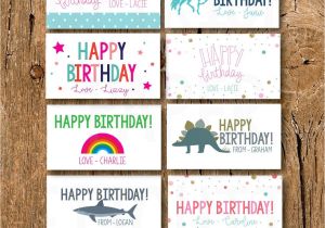 Gift Card as Birthday Gift Personalized Gift Enclosure Card Mini Birthdaycards