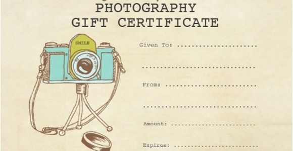 Gift Certificate Template for Photographers 12 Sample attractive Photography Gift Certificate
