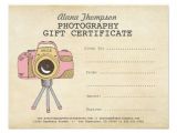 Gift Certificate Template for Photographers Photography Gift Certificate Printable Www Pixshark Com