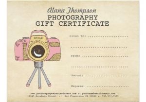 Gift Certificate Template for Photographers Photography Gift Certificate Printable Www Pixshark Com