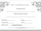 Gift Certificate Template Free Download Free Download Gift Certificate Templates