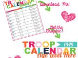 Girl Scout Calendar Template I Am Girl Scouts Off and Running