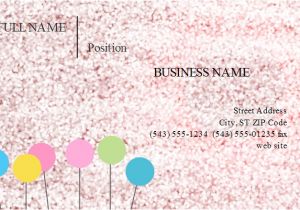 Girly Business Cards Templates Free Girly Business Card Templates