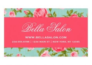 Girly Business Cards Templates Free Girly Chic Elegant Vintage Floral Roses Double Sided