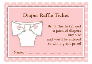 Girly Business Cards Templates Free Girly Pink Baby Shower Diaper Raffle Ticket Insert