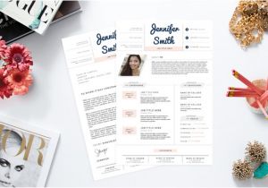 Girly Resume Templates Pastel Resume Cover Letter Template Resume Templates On