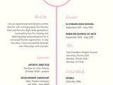 Girly Resume Templates Pink Black Girly theater Resume Templates by Canva