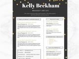 Girly Resume Templates Sparkling Gold Resume Cover Letter References Template