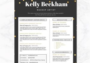 Girly Resume Templates Sparkling Gold Resume Cover Letter References Template