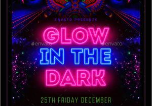 Glow In the Dark Party Flyer Template Free 25 Best Glow Party Flyer Psd Templates Free Premium