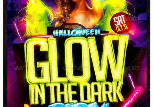 Glow In the Dark Party Flyer Template Free Glow In the Dark Halloween Flyer Template Party Flyer