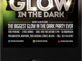 Glow In the Dark Party Flyer Template Free Glow In the Dark Party Flyer Template by Saltshaker911 On