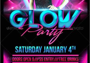 Glow In the Dark Party Flyer Template Free Glow Party Flyer Template Glow Flyers and Flyer Template