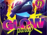 Glow Party Flyer Template Free Download the Uv Glow Party Flyer Template for Photoshop
