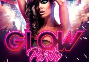 Glow Party Flyer Template Free Glow Party and Club Flyer Template Awesomeflyer Com
