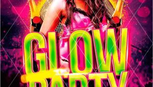 Glow Party Flyer Template Free Glow Party Flyer Template