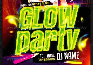 Glow Party Flyer Template Free Glow Party Flyer Template Psd Graphicriver