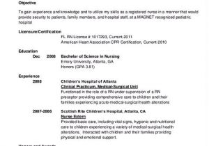 Gnm Nursing Resume format Word Bring Your Nurse Resume to the Yes Pile