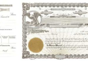 Goes Stock Certificate Template Blank Certificates Corporation Goes 50