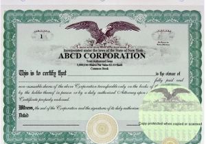 Goes Stock Certificate Template Stock Certificates Llc Certificates Share Certificates