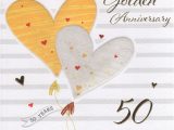 Golden Wedding Anniversary Card for Husband Husband Golden 50th Wedding Anniversary Card