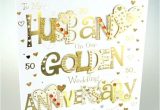 Golden Wedding Anniversary Card for Husband Husband Golden 50th Wedding Anniversary Greeting Card 8