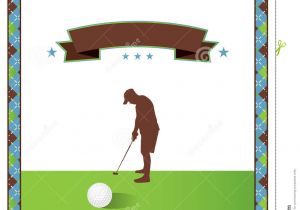 Golf Scramble Flyer Template Free Blank Golf tournament Flyer Template Stock Vector