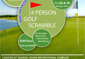 Golf Scramble Flyer Template Free Golf Scramble