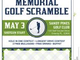 Golf Scramble Flyer Template Free Golf tournament Flyer Template Stock Vector Illustration