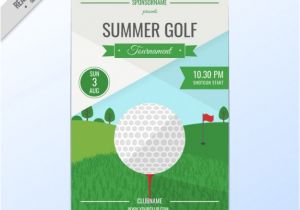 Golf tournament Flyer Template Download Free Golf tournament Flyer Vector Free Download