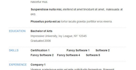 Good Basic Resume Template 70 Basic Resume Templates Pdf Doc Psd Free