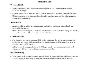 Good Basic Skills to Put On A Resume Example Skills Based Cv