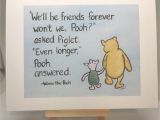Good Quotes for Farewell Card Friend Card Winnie the Pooh Quote Friends forever Bestie