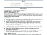 Good Resume format for Teacher Job Elementary School Teacher Resume Template Monster Com