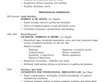 Good Resume format Word Resume Sample Word Processor for Law Firsm
