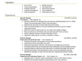 Good Resume Samples for Managers General Manager Resume Examples Created by Pros