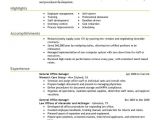 Good Resume Samples for Managers General Manager Resume Examples Free to Try today