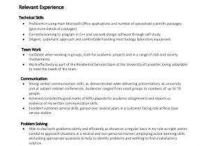Good Student Resume 14 Example Of A Good Cv for Student Resume Letter Of
