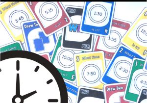 Good Uno Blank Card Rules Telling the Time Card Game Digital and Analog Clocks In 2020