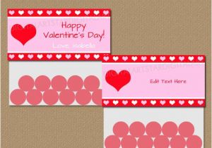 Goodie Bag Tags Template Valentine Bag toppers Valentine Bag Labels Valentine