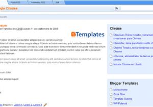 Google Blogspot Templates Google Chrome Blogger Template Btemplates