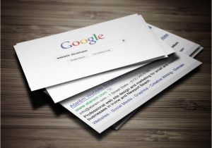 Google Search Business Card Template Google Business Card Design Ready to Print