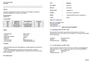 Gp Rating Fresher Resume format format Of Resume for Freshers Of Bcom Writingfixya Web