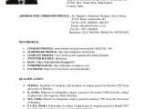 Gp Rating Fresher Resume format Sample Resume format for Physiotherapist Job