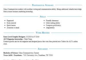 Graphic Design Student Resume Entry Level Graphic Designer Resume Sample Livecareer
