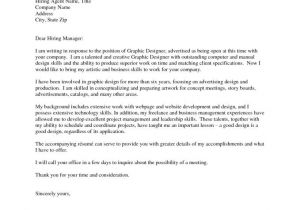 Graphic Designer Covering Letter Graphic Design Cover Letter Sample Resume Badak